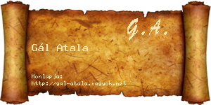 Gál Atala névjegykártya